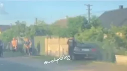 У Камені-Каширському Audi збила корову і протаранила паркан (відео)