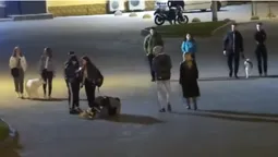 У центрі Луцька двоє молодиків влаштували бійку (відео)