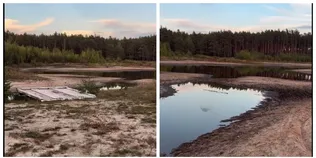 На Волині пересохло популярне серед рибалок озеро (відео)