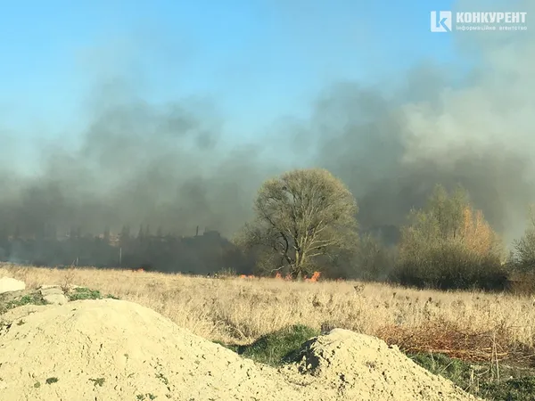 У Луцьку – пожежа на березі Стиру