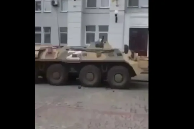 В окупованому Бердянську люди співають Гімн перед носом у ворога (відео)