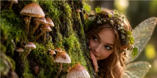 У лісах Полісся на старому дереві виросли капелюшки фей (фото)