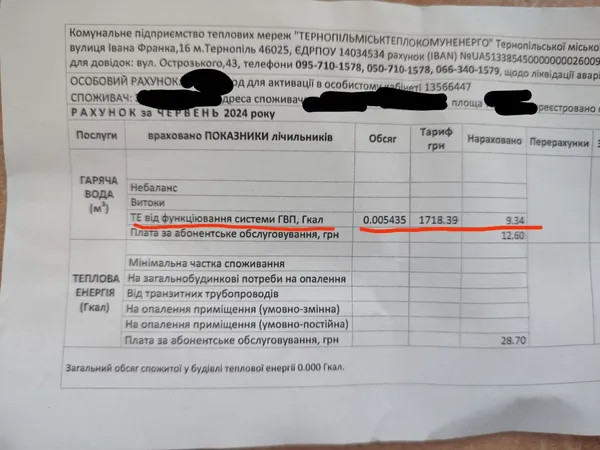Попри шалену спеку тернополянам надсилають платіжки за опалення (фото)