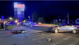 У Луцькому районі 17-річний юнак на «мазді» збив 19-річного мотоцикліста (фото)