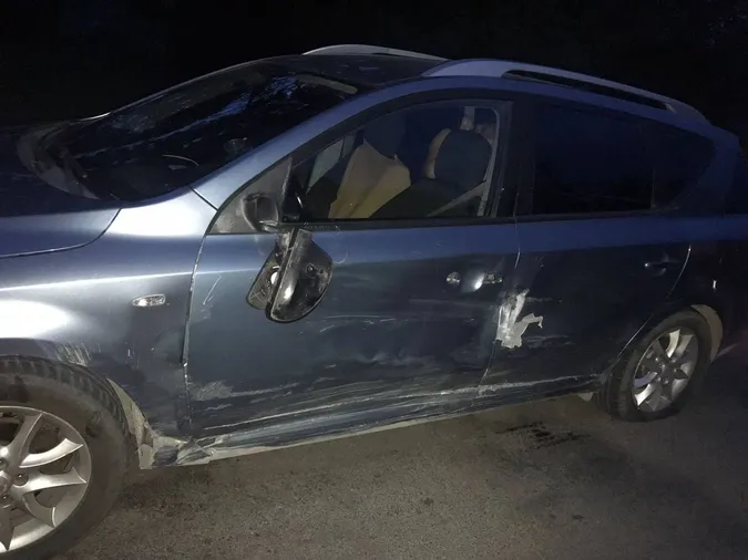 На Волині п'яний мотоцикліст вилетів на «зустрічку» і протаранив авто (фото)
