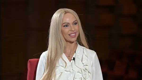 Софія Матюшенко під час інтерв'ю