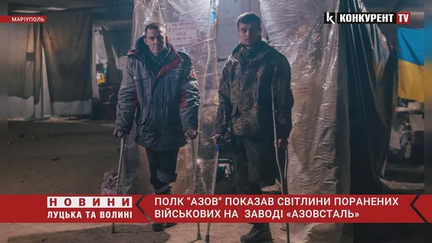 Полк «Азов» показав поранених бійців у підземеллях «Азовсталі» (відео)