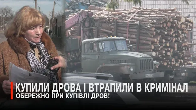 На Волині пенсіонерка купила дрова та втрапила в кримінал: деревину вилучили (відео)