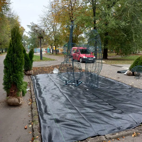 У ковельському парку з'явились вічнозелені ведмеді (фото)