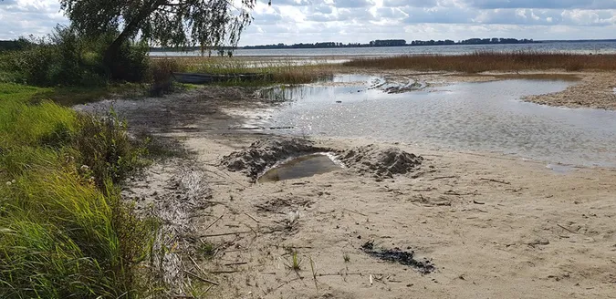 Літо закінчилося, а Світязь досі міліє (фото)