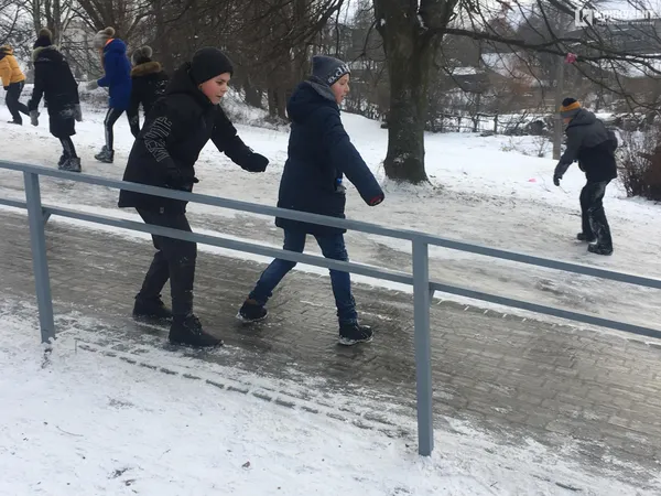 Рум'яні, захекані та щасливі: як розважалися у луцькому парку (фото, відео)
