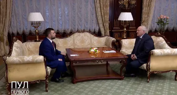 Лукашенко зустрівся з ватажком «ДНР» Пушиліним