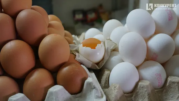 Точка продажу яєць на Старому ринку