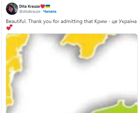 Посольство росії у Швеції показало на карті, що Крим – це Україна