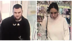 Крадіжка в магазині: небайдужих волинян просять допомогти впізнати чоловіка й жінку (фото)