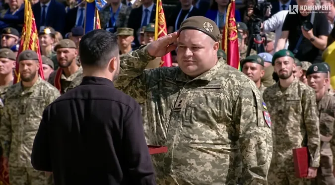 Командир «Сталевої Сотки» став повним кавалером ордена Богдана Хмельницького (відео)
