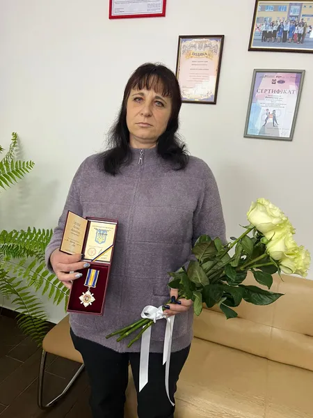 На Волині дружині полеглого Героя вручили його орден «За мужність» (фото)