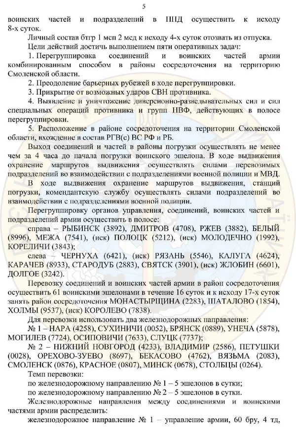 Армія росії планувала військове вторгнення в Білорусь (документ)