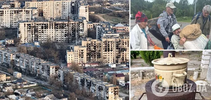 В окупованих Олешках на Херсонщині люди з голоду їдять бур'яни (фото)