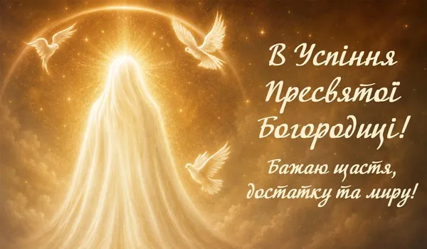 З Успінням Пресвятої Богородиці 2026: картинки й теплі привітання