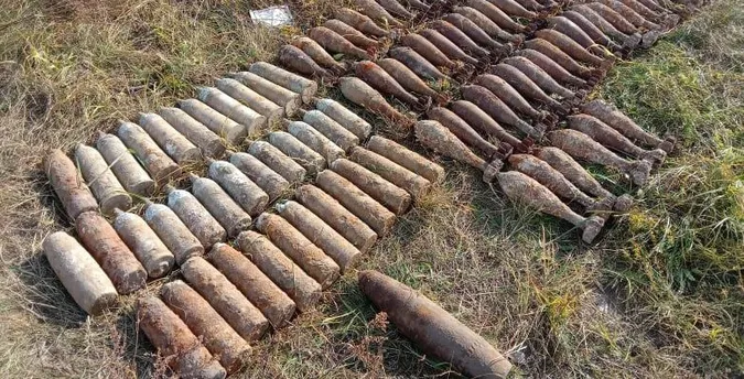 На Ковельщині колишній директор школи знайшов склад мін і снарядів (фото)