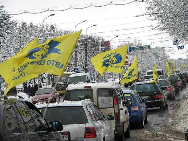 Протестувальники на «євробляхах» порушували Правила дорожнього руху 