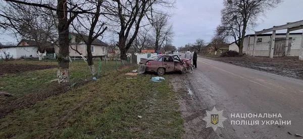 У Луцькому районі – страшна аварія: авто врізалося в дерево