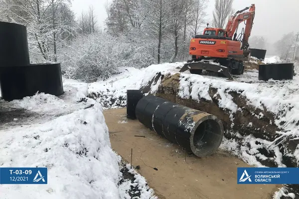 На Волині через погодні умови продовжили ремонт автошляху в Ківерцях (фото)