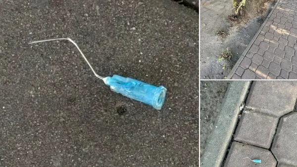 Використана голка від шприца