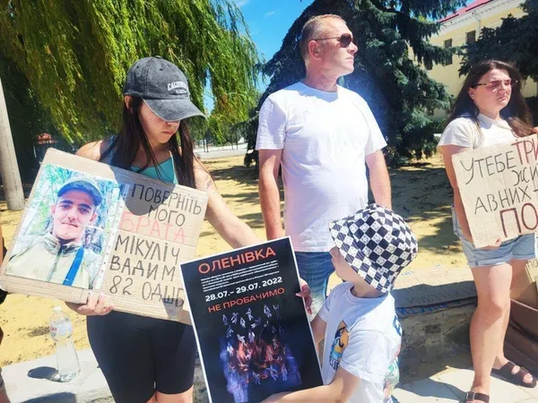Чекає сина з полону п'ятий рік: у Ковелі пройшла акція на підтримку військовополонених (фото)