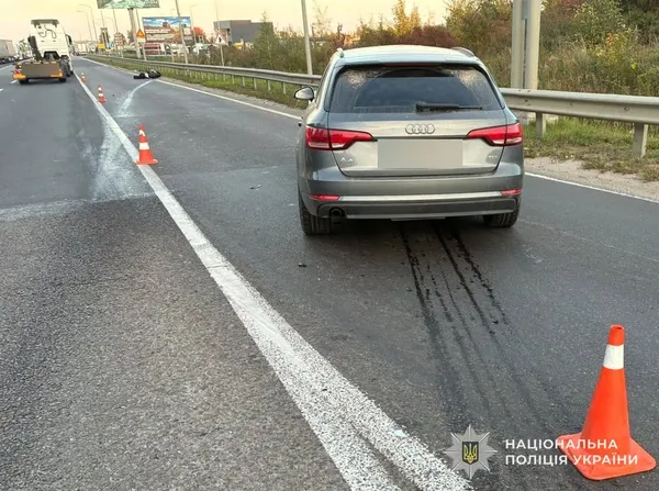 54-річний мотоцикліст з Волині зіткнувся з Audi біля Львова