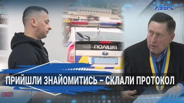 У Луцьку патрульні оштрафували чоловіка на парковці за «п'яне сидіння» (відео)