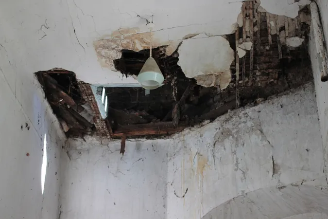 У олицькому замку Радзивілів обвалюється стеля (фото)