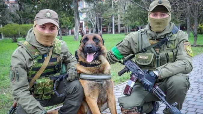«Вивчила команди українською»: до Нацгвардії приєдналась вівчарка, яка служила у Росгвардії (фото)