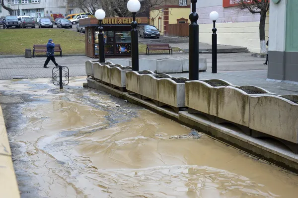 На вулиці Лесі Українки ліквідовують прорив водопроводу (фото)