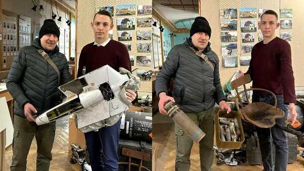 До Волинського музею передали залишки російської техніки з-під Вугледару (фото)