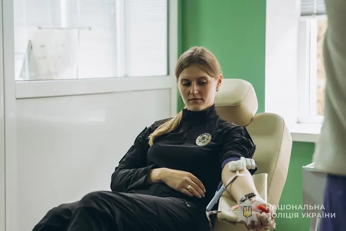 Близько сотні поліцейських Волині здали кров для поранених військових і цивільних (фото)