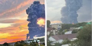 Українські дрони вперше знищили логістичний хаб Ozon у росії
