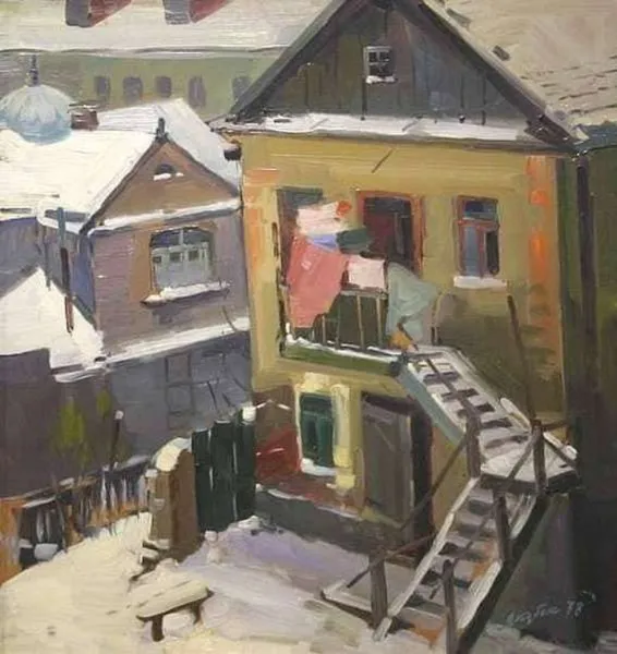 Яким бачить зимовий Луцьк відомий художник (фото)