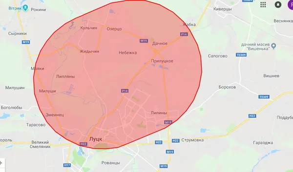 Де на Волині не можна запускати безпілотники (карта)