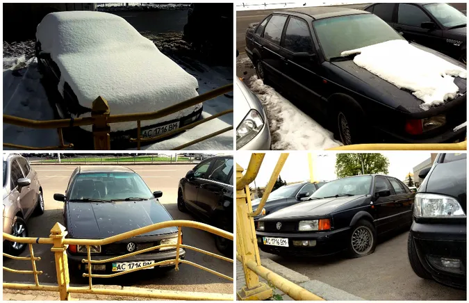 У центрі Луцька майже рік стоїть «нічийне» авто (фото)