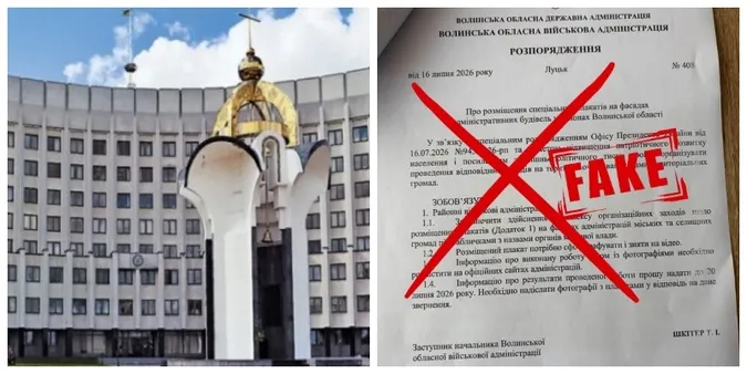 Від імені Волинської ОВА поширюють фейкове розпорядження, щоб посварити Польщу з Україною