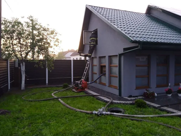 На Волині через грозу загорівся хлів, де були свині (фото)
