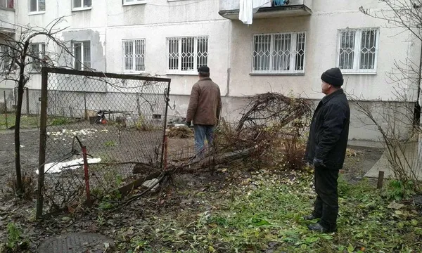 У Луцьку знесли  незаконні паркани на прибудинкових територіях (фото)