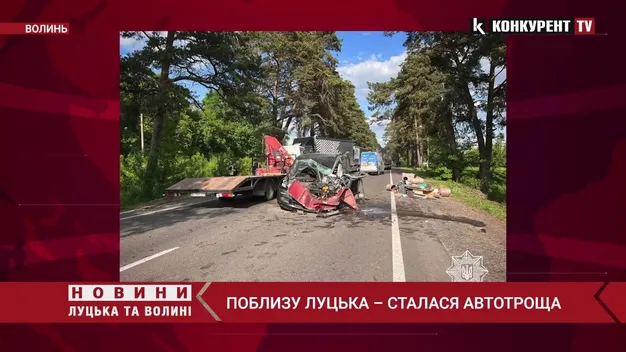 Виїхав на «зустрічку»: на трасі Луцьк – Рівне сталася подвійна ДТП (відео)