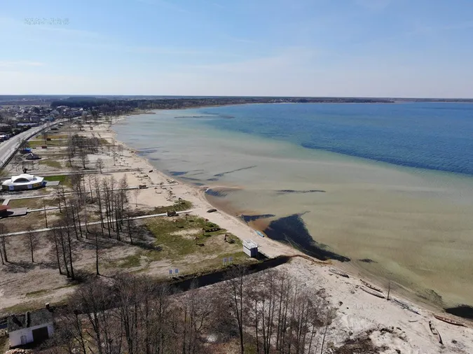 Оновлений пляж і Світязь показали з висоти (фото)