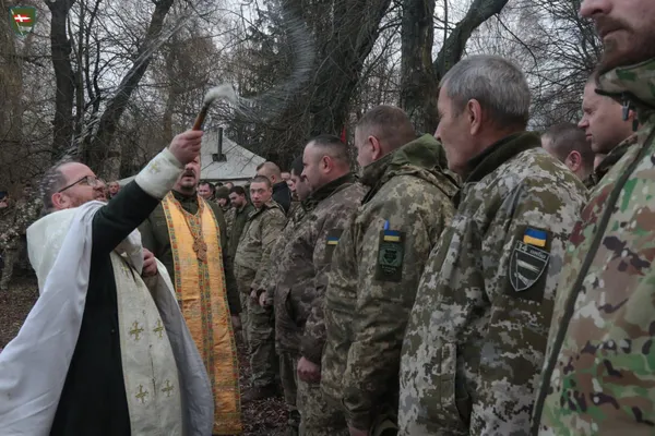 Благословення на Перемогу і занурення: бійці Волинської бригади відзначили Водохреще (фото)