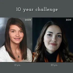 #10yearschallenge