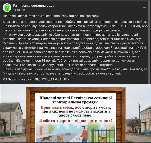 Прив'яжи, бо «любиш»: на Волині селищна рада змушує саджати собак на ланцюг