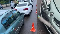У Луцьку на шляхопроводі зіткнулися три автомобілі